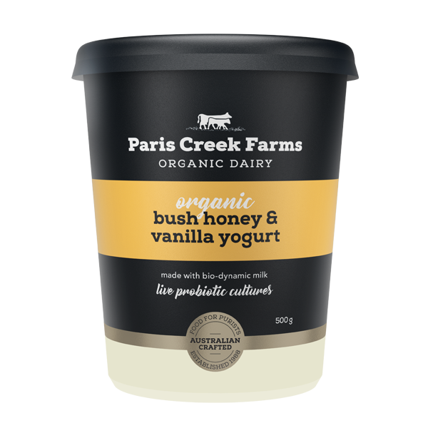 Paris Creek Organic Bush Honey & Vanilla Yogurt