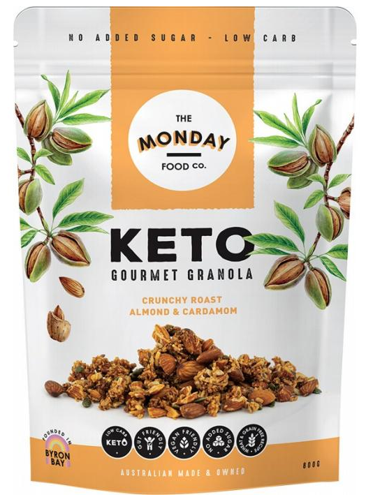 Monday Food Co Granola Keto Crunchy Roast Almond & Cardamom