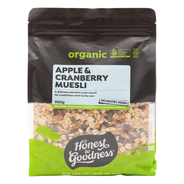 Honest to Goodness Apple & Cranberry Muesli
