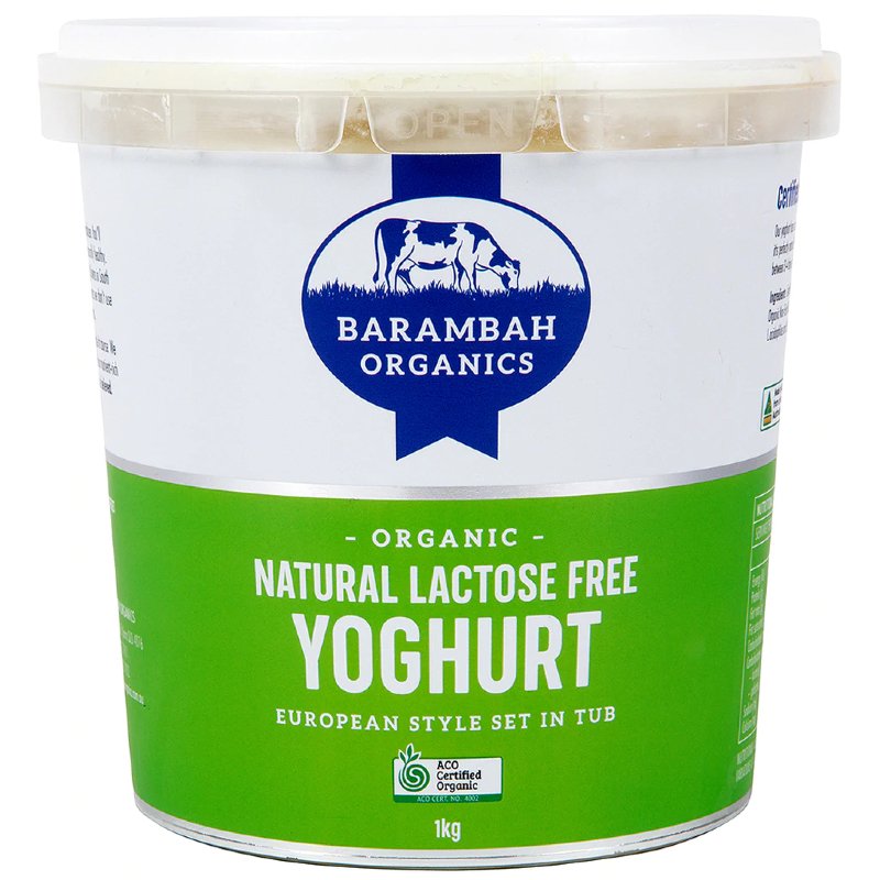 Barambah Lactose Free Yoghurt 1kg