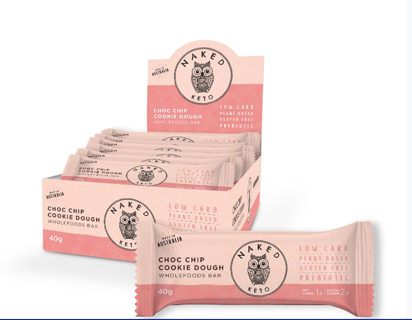 Naked Paleo Keto Bar Choc Chip Cookie Dough - Image 2