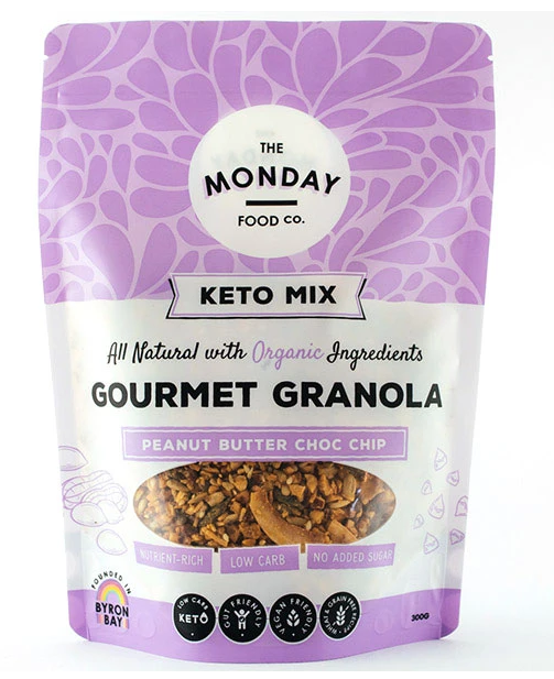 Monday Food Co Keto Peanut Butter Choc Chip Granola