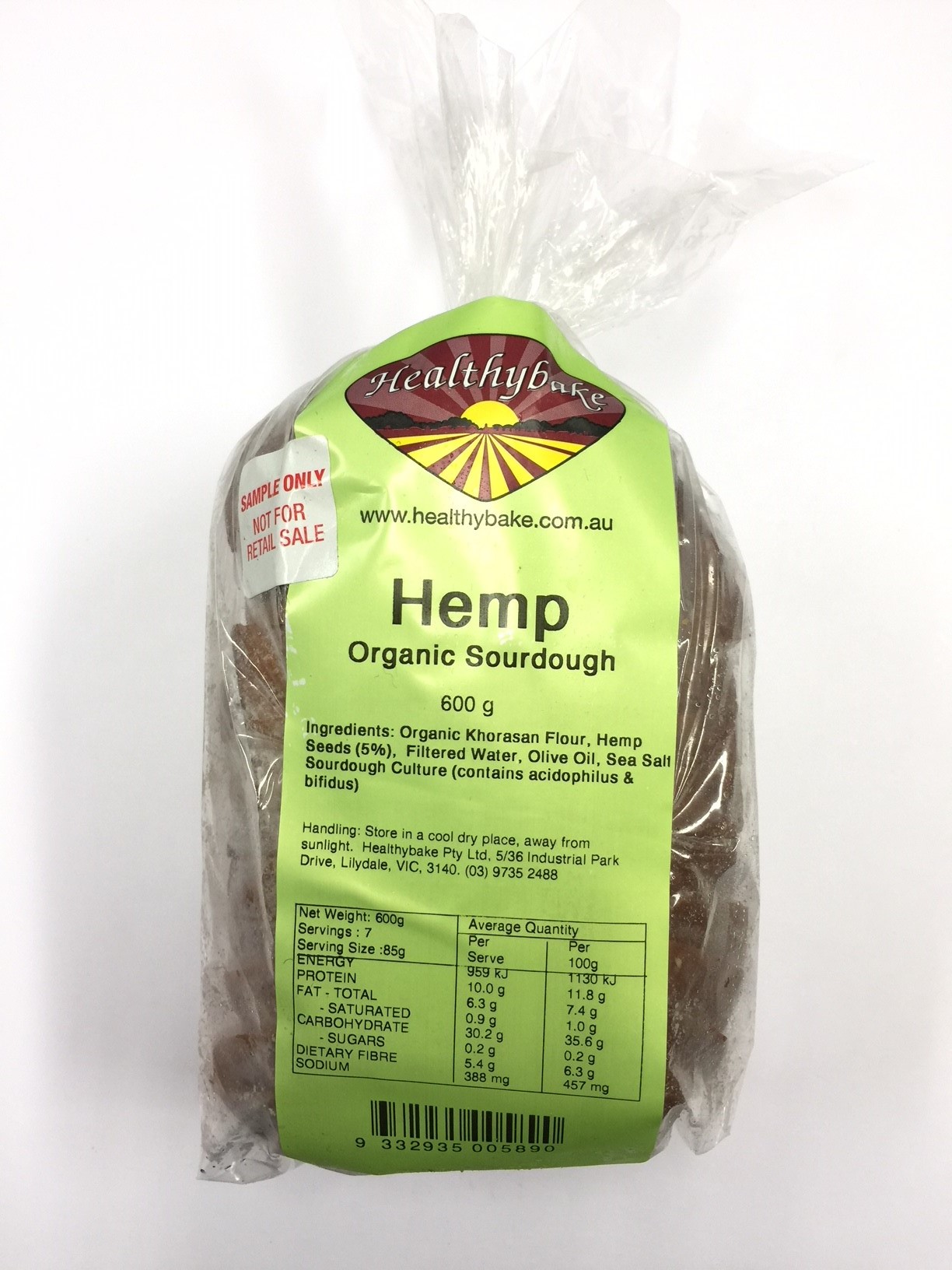 Healthybake Hemp Loaf