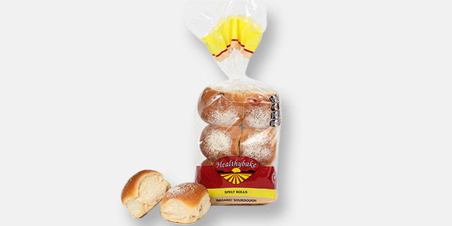 Healthybake Spelt Rolls White (6 pack)