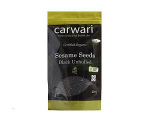 Carwari Black Unhulled Sesame Seeds