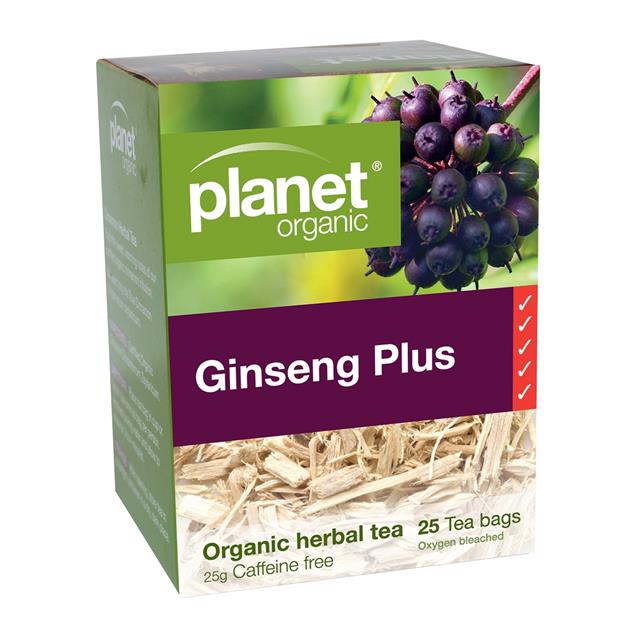 Planet Organic Ginseng Plus Tea Bag 25's