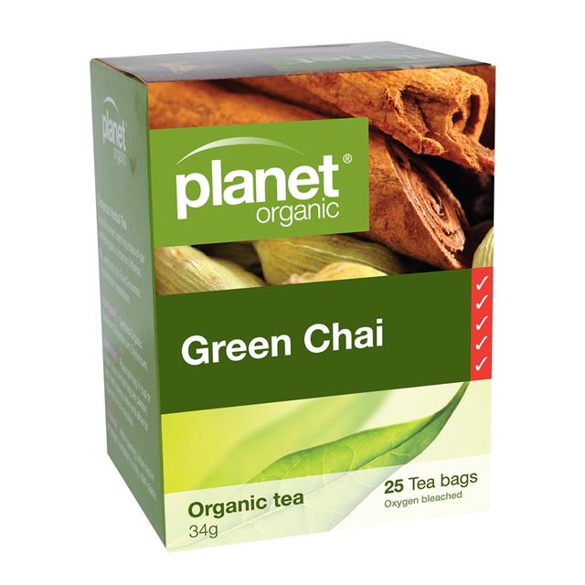 Planet Organic Green Chai Tea Bag 25's