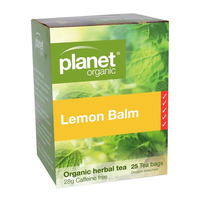Planet Organic Lemon Balm Tea Bag 25's