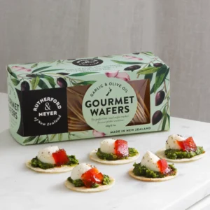 Rutherford & Meyer Gourmet Wafers - Garlic & Olive Oil