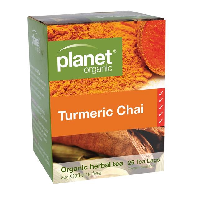 Planet Organic Turmeric Chai Tea Bag 25's