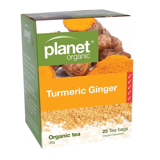 Planet Organic Turmeric Ginger Tea Bag 25's